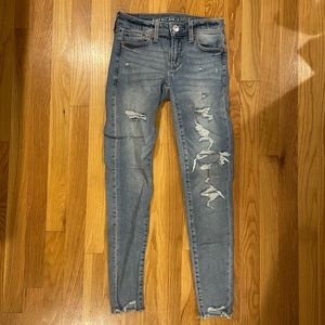Denim Hollister Ripped Skinny Jeans